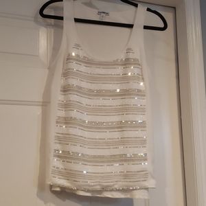 White Express tank top